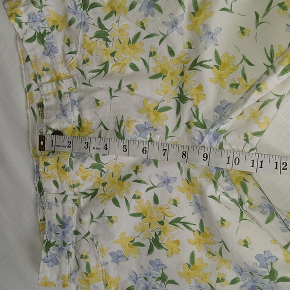 Calvin Klein White Yellow Tropic Floral Skinny Ankle Jeans Pants Mid Rise Size 6 - Picture 13 of 16